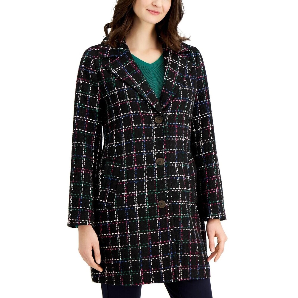 NWT Charter Club Petite Jacket Black LP
